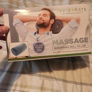 Massage roll pillow blue